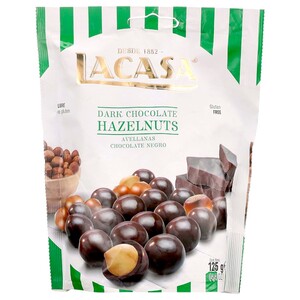 Lacasa Dark Chocolate Hazelnuts 125G