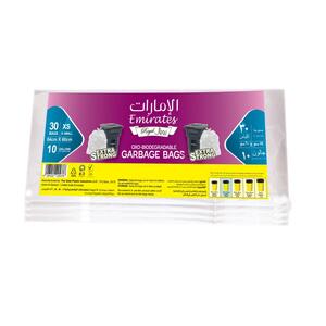 Emirates Royal Flat Trash Bag White 10 Gallon 54X60 - 4Pcs