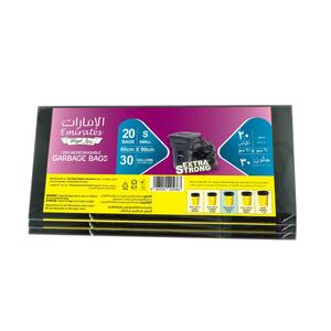 Emirates Royal Flat Trash Bag Black 30 Gallon 60X90 - 3Pcs