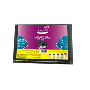 Emirates Royal Flat Trash Bag Black 30 Gallon 75X103 - 2Pcs