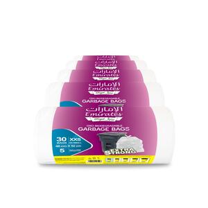 Emirates Royal Rolls Trash Bag White 5 Gallon 46X52 - 5Pcs