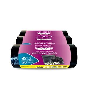 Emirates Royal Rolls Trash Bag Black 30 Gal 60X90 - 3Pcs