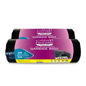 Emirates Royal Rolls Trash Bag Black 60 Gal 90X110 - 2Pcs