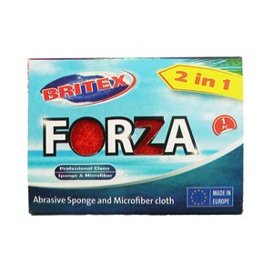Britex Sponge Abrasive With Microfiber Cloth 1 Piece