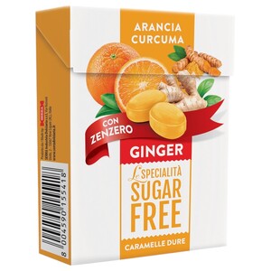 Serra Candies Orange Ginger Turmeric Sugar Free 50G