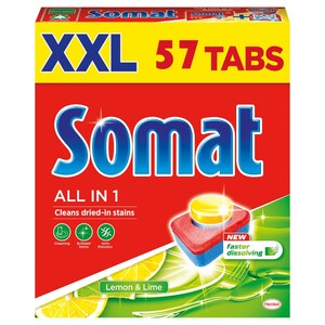 Somat All In 1 Dishwasher Lemon 57 Tabs