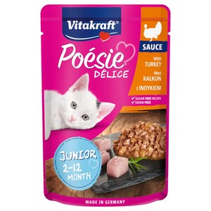 Vitakraft Poesie Delice Sauce Turkey Junior 85G