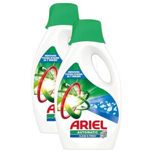 Ariel Liquid Laundry Detergent Clean & Fresh 3.3Kg X2