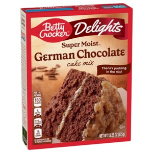 Betty Crocker Cake Mix Delights German Chocolate 375G