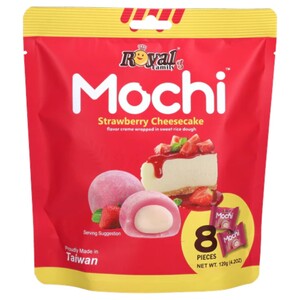 Royal Family Mochi Strawberry Cheesecake 8 Pieces 120G