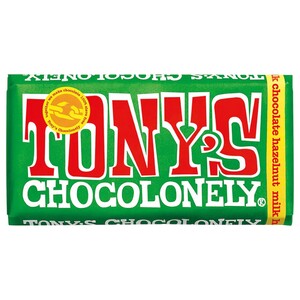 Tony's Chocolonely Chocolate Tablet Milk Chocolate Hazelnut 180G
