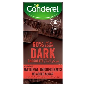 Canderel Chocolate Dark 60% Cacao 75G