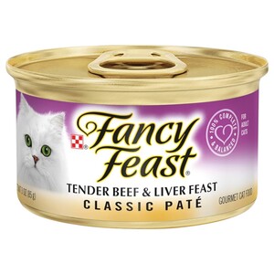 Fancy Feast Classic Paté Gourmet Cat Food Tender Beef & Liver Feast 85G
