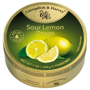 Cavendish & Harvey Candy Dops Sour Lemon 200G