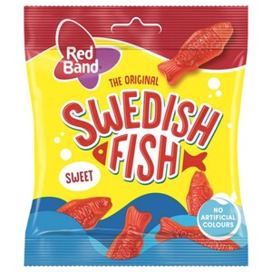 Red Band Swedish Fish Chewy Candies Original 100G