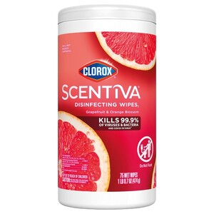 Clorox Disinfecting Wipes Scentiva 75 Pieces 474G