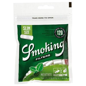 Smoking Filters Menthol Slim Size 6Mm 120 Pieces
