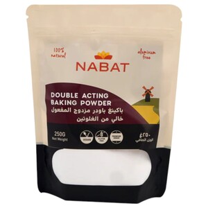 Nabat Double Acting Baking Powder Gluten & Aluminium Free 250G