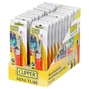 Clipper Mini Tube Lighter 24 Pieces