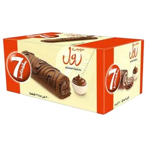 7 Days Swiss Roll Cocoa Filled 20G X12