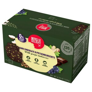 Bites Of Delight Biscuits Dark Chocolate & Pistachio Gluten Free 120G