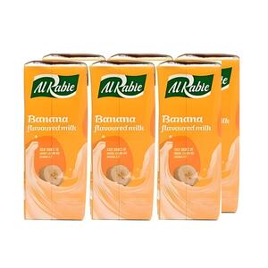 Al Rabie Banana Milk 6X185ml