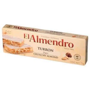 El Almendro Crunchy Gluten Free Turron Almond 75G