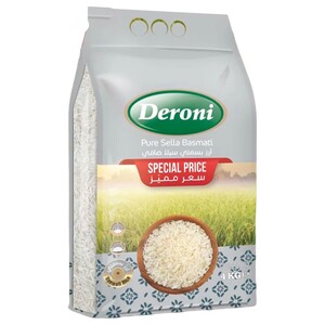 Deroni Basmati Rice Silver Bag 4Kg