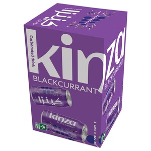 Kinza Carbonated Drink Blackcurrant 320Ml X6