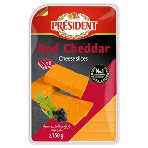 Président Red Cheddar Slices 150G
