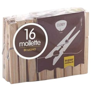 Clendy Wooden Pegs 16 Pieces