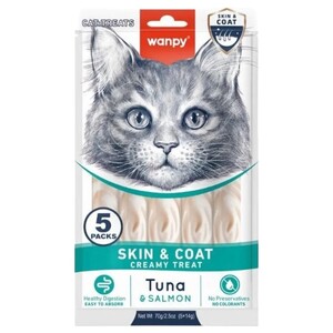 Wanpy Cat Food Tuna & Salmon For Skin & Coat 70G
