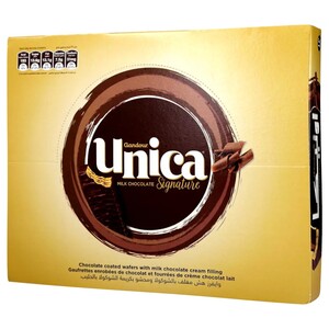 Gandour Unica Wafer Milk Chocolate Signature 34G X34