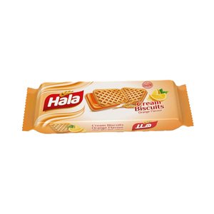 Hala Biscuit Filled Orange Cream 80G