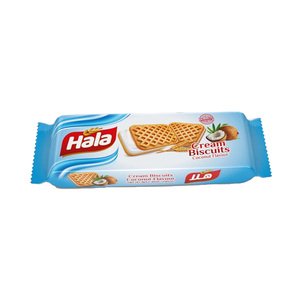 Hala Biscuit Filled Coconut Cream 80G