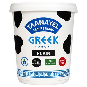 Taanayel Greek Yogurt Plain Low Fat 500G