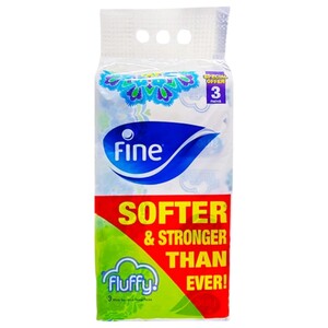 Fine Tissue Facial Fluffy 240 Sheets X3