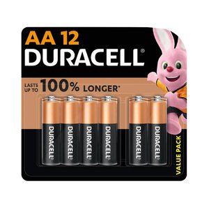 Duracell Battery Aa 12Bl Vp 8+4 Free