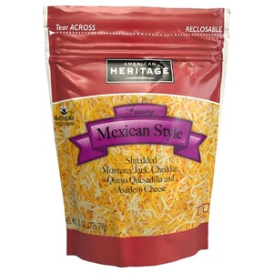 American Heritage Shredded Cheddar Cheese 226.79G