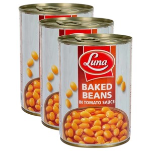 Luna Baked Beans In Tomato Sauce 380G X3