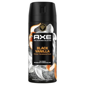Axe Deodorant Aero Black Vanilla + Orange And Sandalwood Scent 150Ml