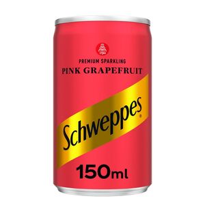 Schweppes Sparkling Pink Grapefruit Soft Drink Can 150 Ml