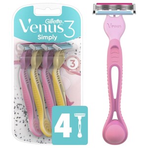 Gillette Venus 3 Dragon Fruit 4 Pieces