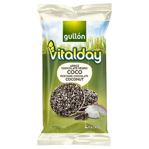 Gullón Vitalday Rice Cakes Dark Chocolate Coconut 117.6G