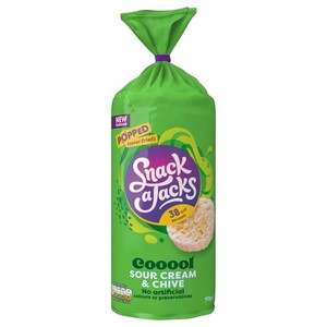 Snack A Jacks Rice Cake Jumbo Sour Cream & Chive 117G
