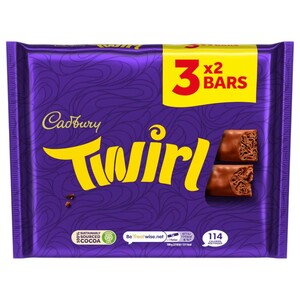 Cadbury Twirl Chocolate Bar 43G X3