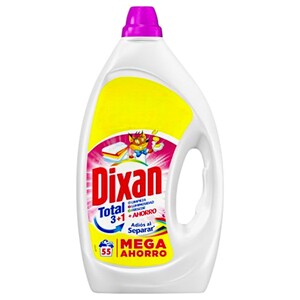 Dixan Liquid Gel For Colors 55 Washes 2475Ml