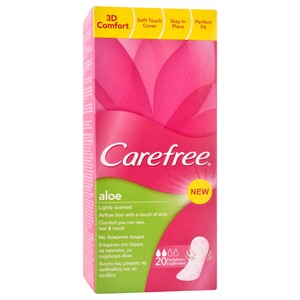 Carefree Panty Liners Aloe Vera 20 Pieces