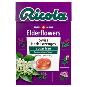 Ricola Lozenges Elderflowers Sugar Free 50G