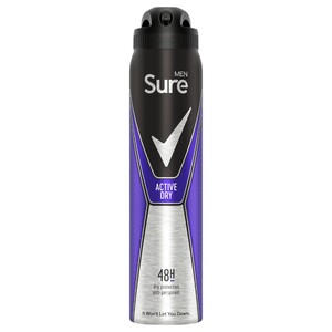 Sure Men Deodorant Active Dry 250Ml
